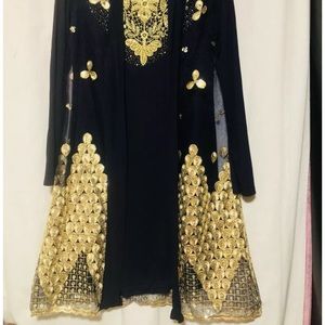 Party wear 2 piece dress with heavy sequence work